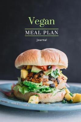 Book cover for Vegan Meal Plan Journal Veggie Burger Theme