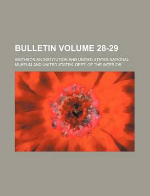 Book cover for Bulletin Volume 28-29