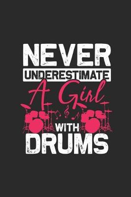 Book cover for Never Underestimate a Girl with Drums