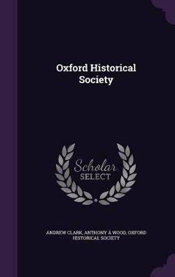 Book cover for Oxford Historical Society