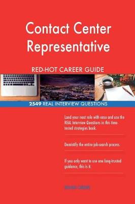 Book cover for Contact Center Representative RED-HOT Career; 2549 REAL Interview Questions