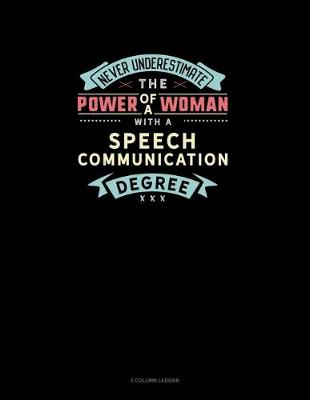 Book cover for Never Underestimate The Power Of A Woman With A Speech Communication Degree