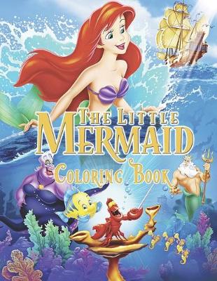 Book cover for Little Mermaid Coloring Book