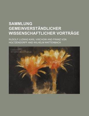 Book cover for Sammlung Gemeinverstandlicher Wissenschaftlicher Vortrage (16)