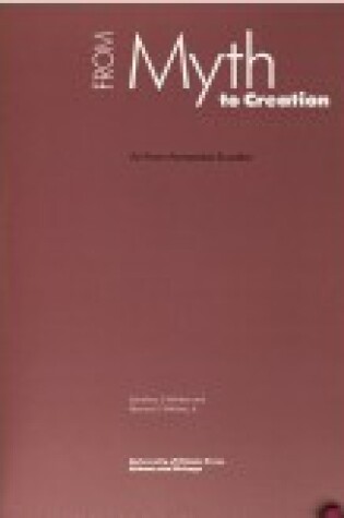 Cover of From Myth to Creation Pb