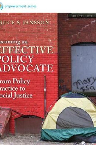 Cover of Cengage Advantage: Brooks/Cole Empowerment Series: Becoming an Effective Policy Advocate