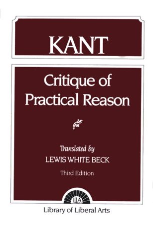 Book cover for Critque of Practical Reason