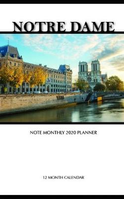 Book cover for Notre Dame Note Monthly 2020 Planner 12 Month Calendar