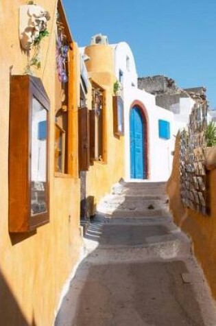 Cover of Narrow Street in Oia Santorini Greece Journal