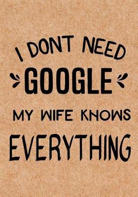 Book cover for I Don't Need Google My Wife Knows Everything