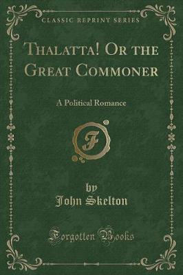 Book cover for Thalatta! or the Great Commoner