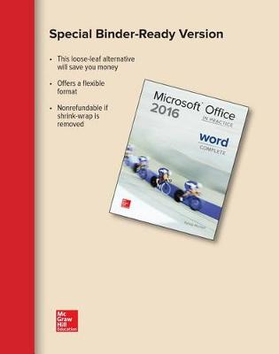 Book cover for Looseleaf for Microsoft Office Word 2016 Complete: In Practice