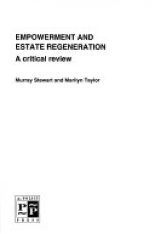 Cover of Empowerment and Estate Regeneration