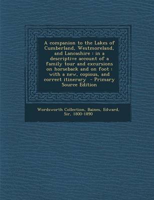 Book cover for A Companion to the Lakes of Cumberland, Westmoreland, and Lancashire