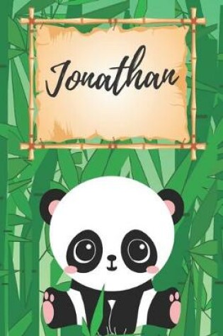 Cover of Name Notizbuch Panda / Malbuch / Kritzelbuch / Tagebuch / Journal / Notizheft / DIN A5 / Geschenke Jonathan