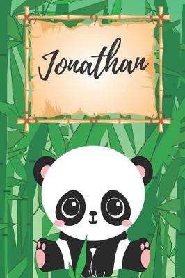 Book cover for Name Notizbuch Panda / Malbuch / Kritzelbuch / Tagebuch / Journal / Notizheft / DIN A5 / Geschenke Jonathan