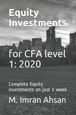 Book cover for Equity Investments for CFA level 1