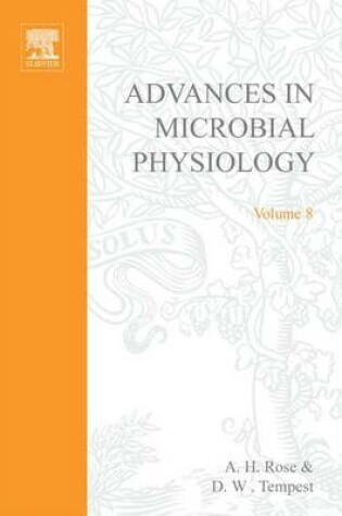 Cover of Adv in Microbial Physiology Vol 8 APL