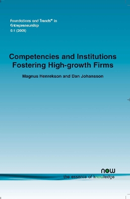 Book cover for Competencies and Institutions Fostering High-growth Firms