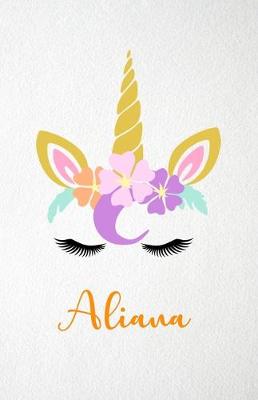 Book cover for Aliana A5 Lined Notebook 110 Pages