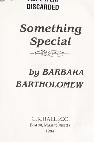 Cover of Something Special