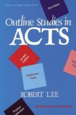 Cover of Outline Studies in Acts