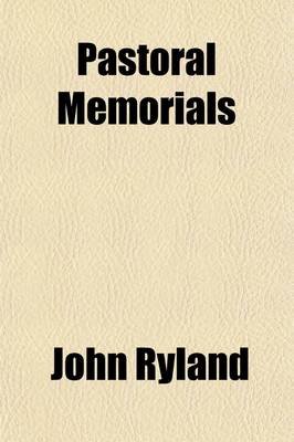 Book cover for Pastoral Memorials (Volume 1)