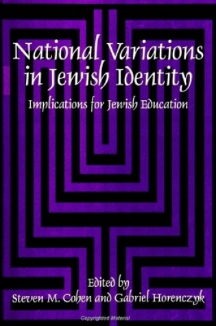 Cover of National Variations in Jewish Identity