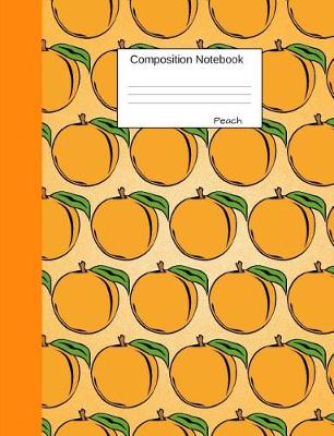 Book cover for Peach Composition Notebook
