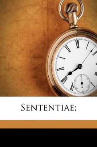 Cover of Sententiae;
