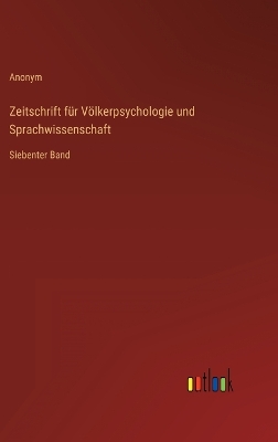 Book cover for Zeitschrift für Völkerpsychologie und Sprachwissenschaft