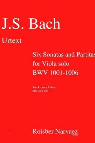 Cover of Six Sonatas and Partitas for Viola solo BWV 1001-1006