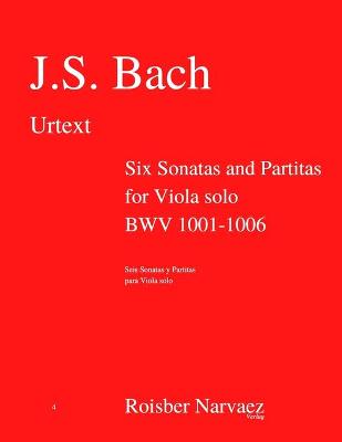 Book cover for Six Sonatas and Partitas for Viola solo BWV 1001-1006