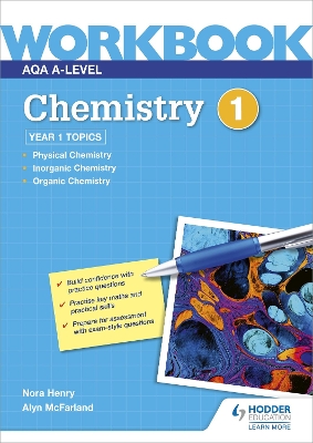 Book cover for AQA A-level Chemistry Workbook 1