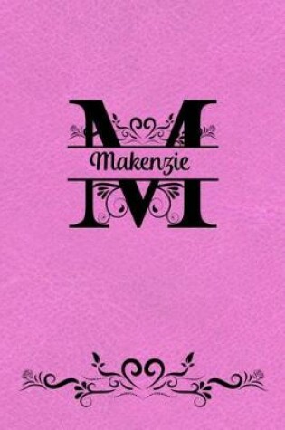 Cover of Split Letter Personalized Name Journal - Makenzie