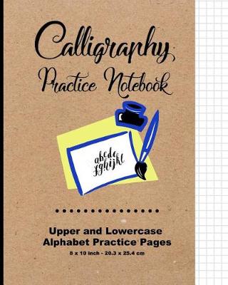 Book cover for Calligraphy Practice Notebook - Brown Cover