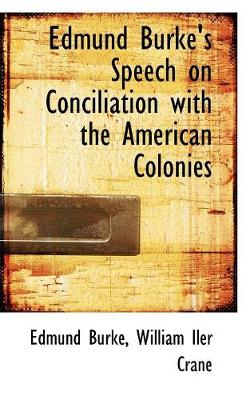 Book cover for Edmund Burke's Speech on Conciliation with the American Colonies