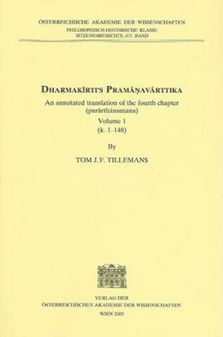 Cover of Dharmakirtis Pramanavarttika