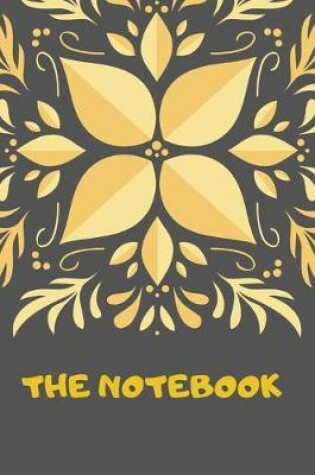 Cover of Glam Series lined Notebook Daily writing note with motivation quotes in every 30 pages and flower background.