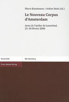 Book cover for Le Nouveau Corpus d'Amsterdam