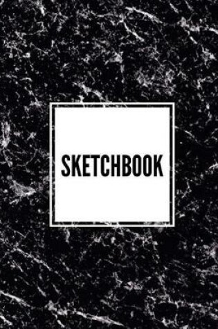 Cover of Sketchbook - Black and White Marble / Art Sketch Book