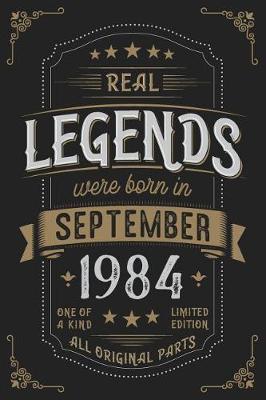 Book cover for Real Legends were born in September 1984