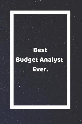 Book cover for Best Budget Analyst Ever
