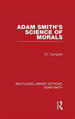 Book cover for Adam Smith's Science of Morals