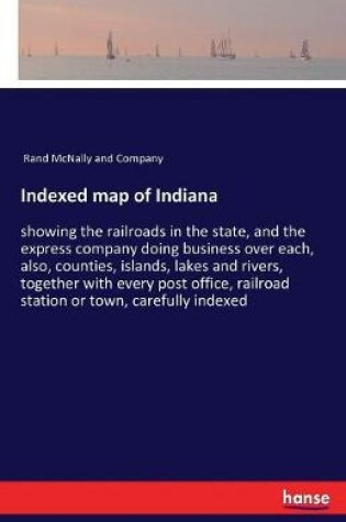 Cover of Indexed map of Indiana