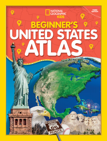 Book cover for National Geographic Kids Beginner's U.S. Atlas 2020, 3rd Edition