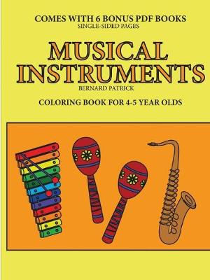 Book cover for Coloring Book for 4-5 Year Olds (Musical Instruments)