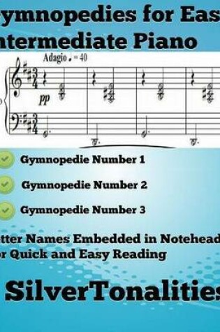 Cover of Gymnopedies for Easy Intermediate Piano