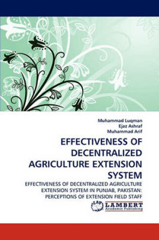 Cover of Effectiveness of Decentralized Agriculture Extension System