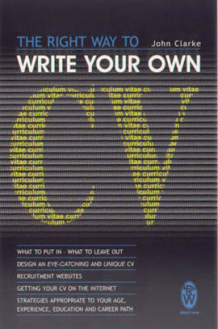 Cover of RIGHT WAY TO WRITE YOUR OWN CV,THE